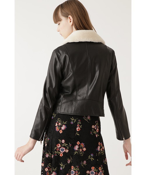 JILL STUART（ジルスチュアート）の「◆アーリーライダースジャケット（ライダースジャケット・レディース・ブラック/ベージュ・SMALL/MEDIUM）」の7枚目の写真