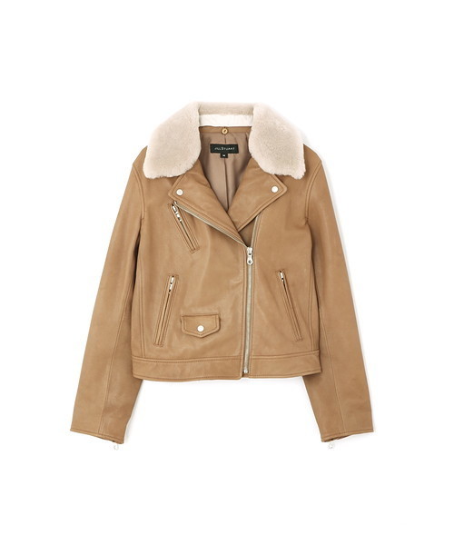 JILL STUART（ジルスチュアート）の「◆アーリーライダースジャケット（ライダースジャケット・レディース・ブラック/ベージュ・SMALL/MEDIUM）」の8枚目の写真