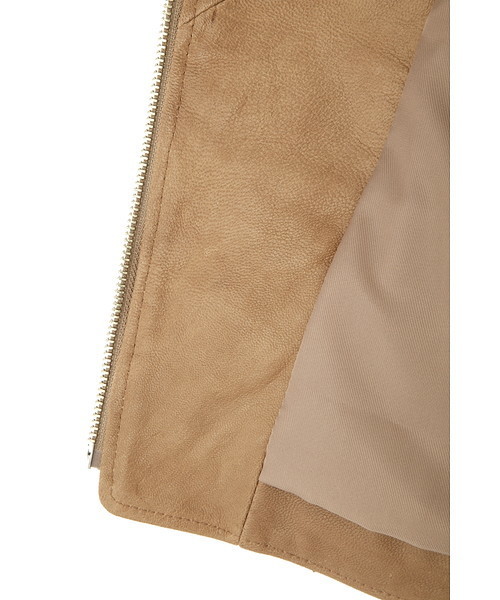 JILL STUART（ジルスチュアート）の「◆アーリーライダースジャケット（ライダースジャケット・レディース・ブラック/ベージュ・SMALL/MEDIUM）」の9枚目の写真