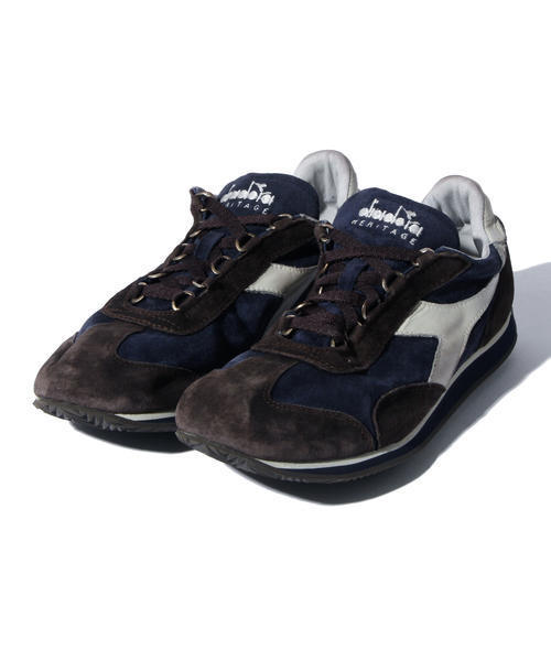 DIADORA（ディアドラ）の「diadora  / 別注 “EQUIPE STONE WASH” レザー（スニーカー・メンズ・ブラウン/ネイビー/インディゴブルー/グレー/マスタード・5.5/6/6.5/7/7.5/8/8.5/9）」の22枚目の写真