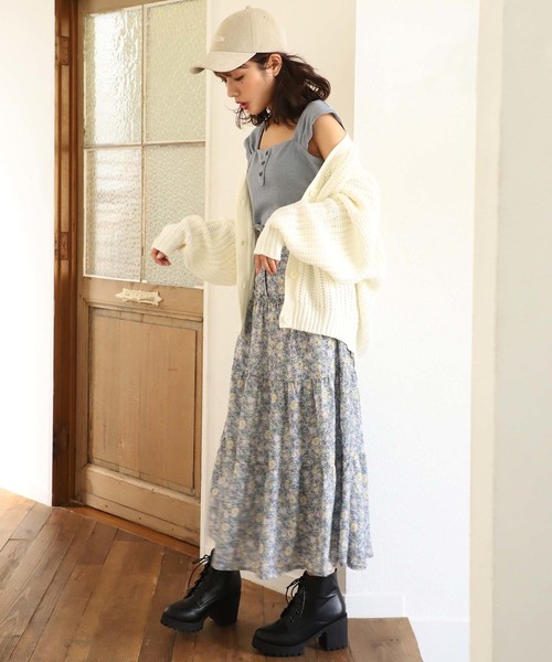 one after another NICE CLAUP（ワンアフターアナザーナイスクラップ）の「サーマルインナー（キャミソール・レディース・アイボリー/ブラック/ブルー/イエロー/ピンク・FREE）」の10枚目の写真