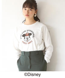 coen | コーエン限定Disney(ディズニー)MICKEY(ミッキー）ラグランロングTシャツ（ロンT）(Tシャツ/カットソー)