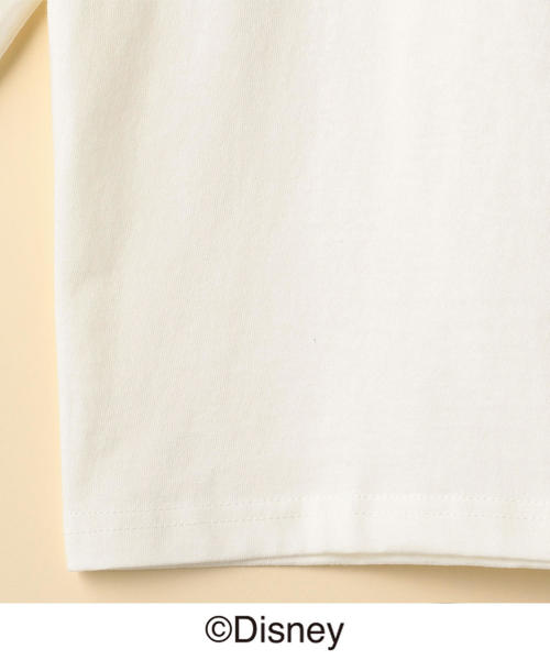 coen(コーエン)の「コーエン限定Disney(ディズニー)MICKEY(ミッキー)ラグランロングTシャツ(ロンT)(Tシャツ/カットソー・レディース・ホワイト・LARGE/MEDIUM)」の7枚目の写真