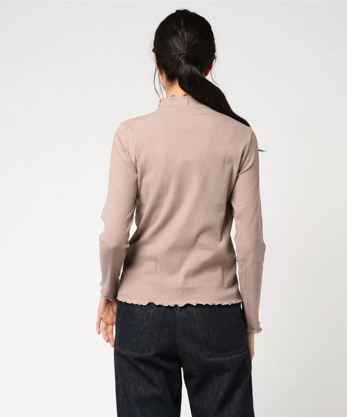 archives（アルシーヴ）の「メローハイネック長袖プルオーバー（Tシャツ/カットソー・レディース・ベージュ/ブラック/オフホワイト/ピンク系その他/ピンク/グレー/ブラウン・MEDIUM）」の9枚目の写真