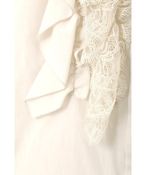 JILL STUART（ジルスチュアート）の「ルスランレース×フリルシャツブラウス（シャツ/ブラウス・レディース・ホワイト/ネイビー/ボルドー・SMALL/MEDIUM）」の16枚目の写真