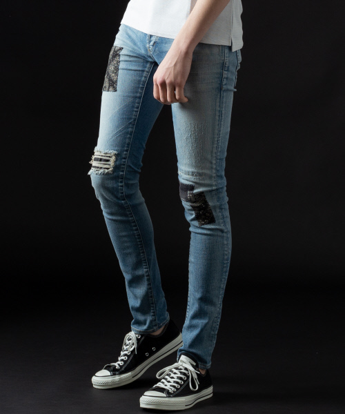 5351 POUR LES HOMMES（ゴーサンゴーイチプールオム）の「コンビネーションリメイクデニム（デニムパンツ・メンズ・インディゴブルー・44/46/48/50）」の12枚目の写真