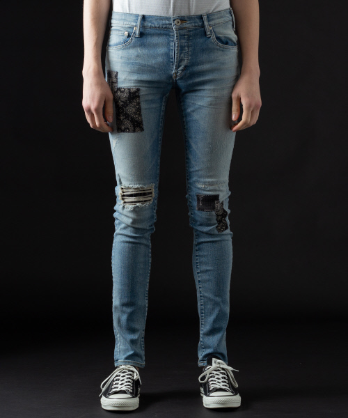 5351 POUR LES HOMMES（ゴーサンゴーイチプールオム）の「コンビネーションリメイクデニム（デニムパンツ・メンズ・インディゴブルー・44/46/48/50）」の11枚目の写真