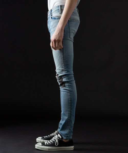 5351 POUR LES HOMMES（ゴーサンゴーイチプールオム）の「コンビネーションリメイクデニム（デニムパンツ・メンズ・インディゴブルー・44/46/48/50）」の10枚目の写真