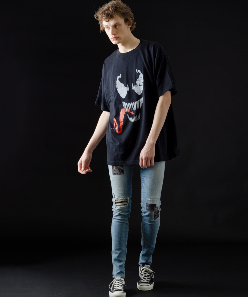 5351 POUR LES HOMMES（ゴーサンゴーイチプールオム）の「コンビネーションリメイクデニム（デニムパンツ・メンズ・インディゴブルー・44/46/48/50）」の2枚目の写真