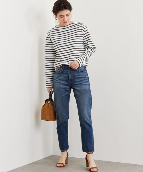 【美品】セントジェームス/グリーンレーベルリラクシング別注　ウェッソン　ピンク Cut & Sewn｜TOPS｜グリーンレーベル リラクシング（green label
