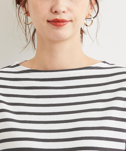 【美品】セントジェームス/グリーンレーベルリラクシング別注　ウェッソン　ピンク Cut & Sewn｜TOPS｜グリーンレーベル リラクシング（green label