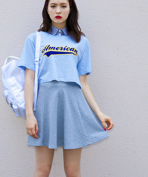 WEGO（ウィゴー）の「WEGO/スウェットサークルスカート（スカート・レディース・ホワイト系その他/ブラック/杢グレー/ブルー/アイボリー/ブルー系その他・FREE）」の5枚目の写真