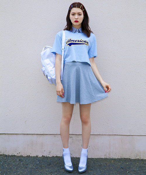 WEGO（ウィゴー）の「WEGO/スウェットサークルスカート（スカート・レディース・ホワイト系その他/ブラック/杢グレー/ブルー/アイボリー/ブルー系その他・FREE）」の21枚目の写真