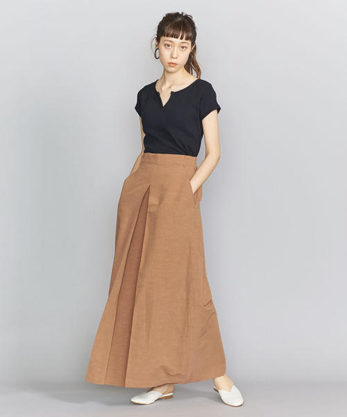 BEAUTY&YOUTH UNITED ARROWS（ビューティーアンドユースユナイテッドアローズ）の「BY コットンテレコスキッパーTシャツ（Tシャツ/カットソー・レディース・モカ/ブラック/ホワイト・FREE）」の10枚目の写真