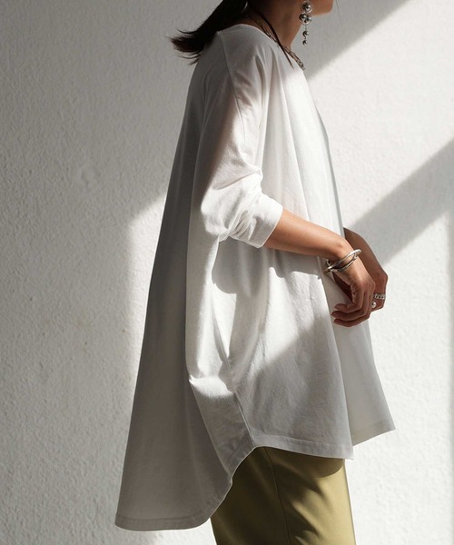 antiqua（アンティカ）の「変形ドルマントップス（Tシャツ/カットソー・レディース・ホワイト/ブラック/ベージュ/ベージュ系その他/ブラウン系その他/ブラウン系その他2・FREE）」の13枚目の写真