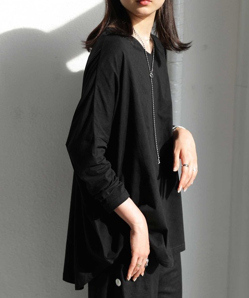 antiqua（アンティカ）の「変形ドルマントップス（Tシャツ/カットソー・レディース・ホワイト/ブラック/ベージュ/ベージュ系その他/ブラウン系その他/ブラウン系その他2・FREE）」の20枚目の写真