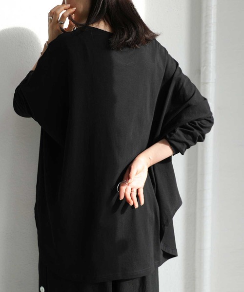 antiqua（アンティカ）の「変形ドルマントップス（Tシャツ/カットソー・レディース・ホワイト/ブラック/ベージュ/ベージュ系その他/ブラウン系その他/ブラウン系その他2・FREE）」の21枚目の写真