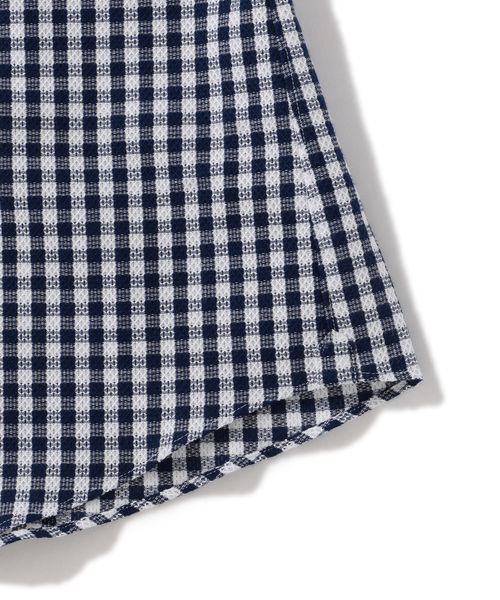 SHIPS(シップス)の「SD:【GIZA】カラミ ショートスリーブ ギンガムチェック ボタンダウンシャツ(シャツ/ブラウス・メンズ・ライトブルー/ネイビー・SMALL/MEDIUM/LARGE/X-LARGE)」の9枚目の写真