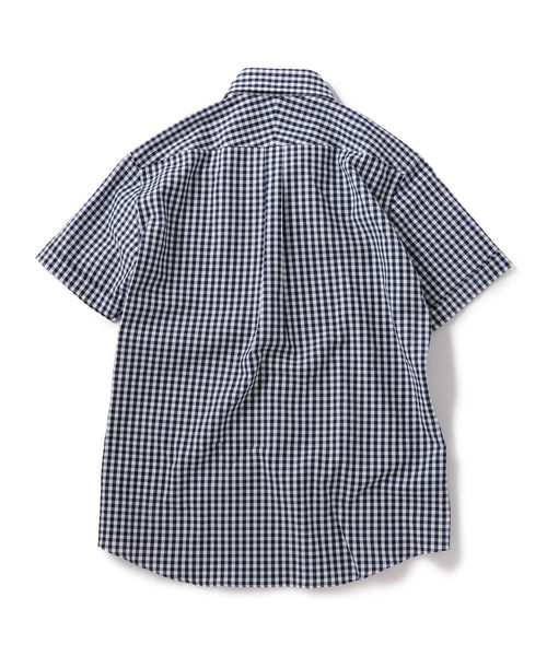 SHIPS(シップス)の「SD:【GIZA】カラミ ショートスリーブ ギンガムチェック ボタンダウンシャツ(シャツ/ブラウス・メンズ・ライトブルー/ネイビー・SMALL/MEDIUM/LARGE/X-LARGE)」の12枚目の写真
