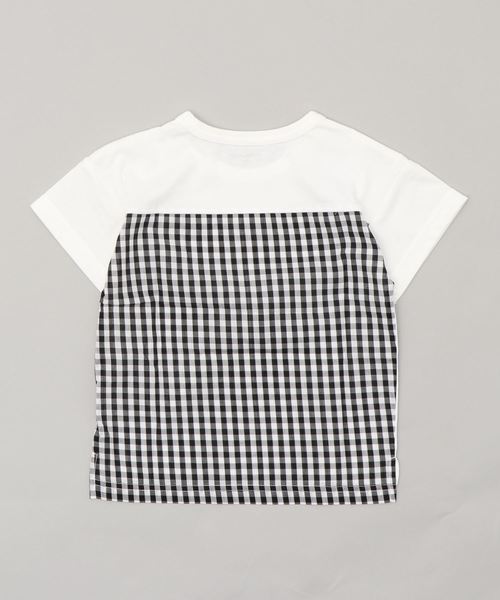 GLOBAL WORK（グローバルワーク）の「【キッズ】バックフハクキリカエＴ半袖/827688（Tシャツ/カットソー・キッズ・ダークブルー/ホワイト/ワインレッド・XX-LARGE/X-LARGE/MEDIUM/LARGE/SMALL）」の4枚目の写真