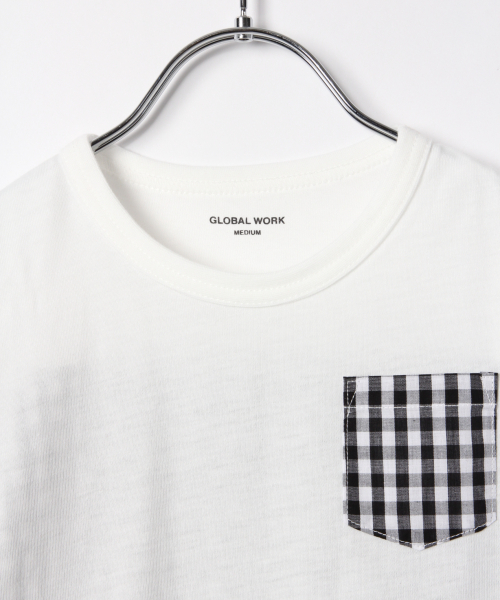 GLOBAL WORK（グローバルワーク）の「【キッズ】バックフハクキリカエＴ半袖/827688（Tシャツ/カットソー・キッズ・ダークブルー/ホワイト/ワインレッド・XX-LARGE/X-LARGE/MEDIUM/LARGE/SMALL）」の21枚目の写真