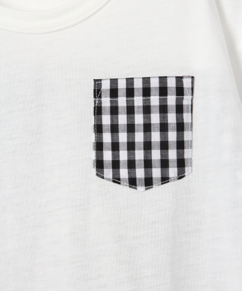 GLOBAL WORK（グローバルワーク）の「【キッズ】バックフハクキリカエＴ半袖/827688（Tシャツ/カットソー・キッズ・ダークブルー/ホワイト/ワインレッド・XX-LARGE/X-LARGE/MEDIUM/LARGE/SMALL）」の7枚目の写真