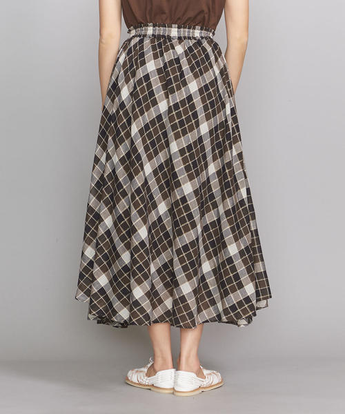 NE QUITTEZ PAS!(ヌキテパ)の「<ne Quittez pas>チェックロングスカート(スカート・レディース・ダークブラウン・FREE)」の6枚目の写真