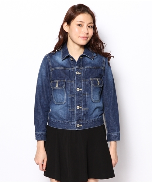 Another Edition（アナザーエディション）の「AE DNM G-JK 2nd　Я◆（デニムジャケット・レディース・ライトブルー/コバルトブルー/ネイビー・SMALL/MEDIUM）」の14枚目の写真