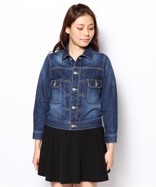 Another Edition（アナザーエディション）の「AE DNM G-JK 2nd　Я◆（デニムジャケット・レディース・ライトブルー/コバルトブルー/ネイビー・SMALL/MEDIUM）」の7枚目の写真