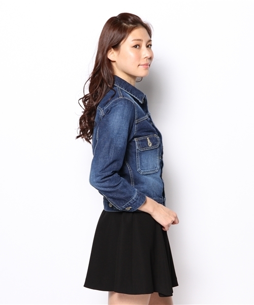 Another Edition（アナザーエディション）の「AE DNM G-JK 2nd　Я◆（デニムジャケット・レディース・ライトブルー/コバルトブルー/ネイビー・SMALL/MEDIUM）」の8枚目の写真