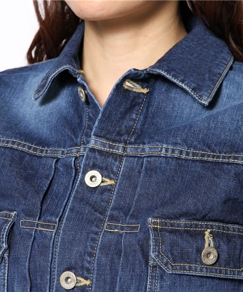 Another Edition（アナザーエディション）の「AE DNM G-JK 2nd　Я◆（デニムジャケット・レディース・ライトブルー/コバルトブルー/ネイビー・SMALL/MEDIUM）」の11枚目の写真