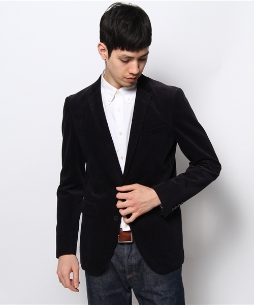 NANO universe（ナノユニバース）の「シングル2Bセットアップジャケット（テーラードジャケット・メンズ・ネイビー/グレー・50/48/44/46）」の2枚目の写真