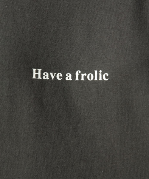 LOWRYS FARM（ローリーズファーム）の「ロゴワイドＴＥＥ　846516（Tシャツ/カットソー・レディース・チャコールグレー/ベージュ/オフホワイト/カーキ・FREE）」の18枚目の写真