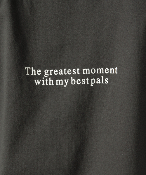 LOWRYS FARM（ローリーズファーム）の「ロゴワイドＴＥＥ　846516（Tシャツ/カットソー・レディース・チャコールグレー/ベージュ/オフホワイト/カーキ・FREE）」の19枚目の写真