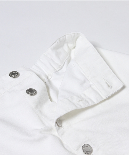 WEGO(ウィゴー)の「WEGO/ミディ丈デニムスカート(デニムスカート・レディース・ホワイト・FREE)」の4枚目の写真