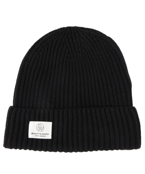 BEAUTY&YOUTH UNITED ARROWS(ビューティーアンドユースユナイテッドアローズ)の「BY アゼ ワッチ キャップ(ニットキャップ/ビーニー・メンズ・ホワイト/ブラック/ライトブルー/ネイビー・フリー)」の2枚目の写真