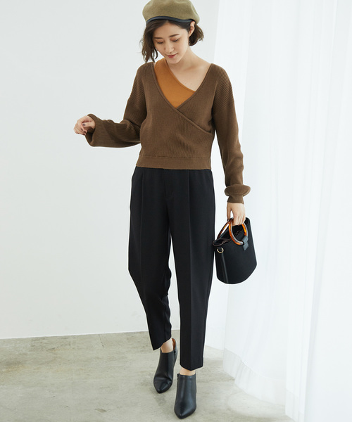 ROPE' PICNIC（ロペピクニック）の「プレミアムフィールテーパードパンツ（その他パンツ・レディース・ブラック/ベージュ系その他/ブルー系その他/キャメル・40/38/36）」の8枚目の写真