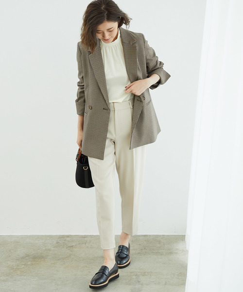 ROPE' PICNIC（ロペピクニック）の「プレミアムフィールテーパードパンツ（その他パンツ・レディース・ブラック/ベージュ系その他/ブルー系その他/キャメル・40/38/36）」の7枚目の写真