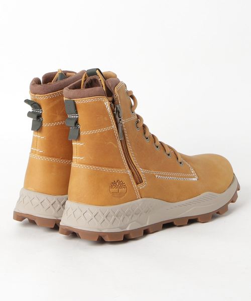 Timberland スエードヌバック切り替えブーツダブルベルトサイド