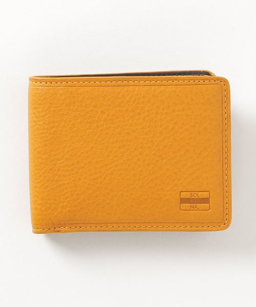 SOLATINA（ソラチナ）の「Italianレザーウォレット 二つ折り（財布・メンズ・ブラック/ブルー/イエロー/オレンジ・ONE SIZE）」の3枚目の写真