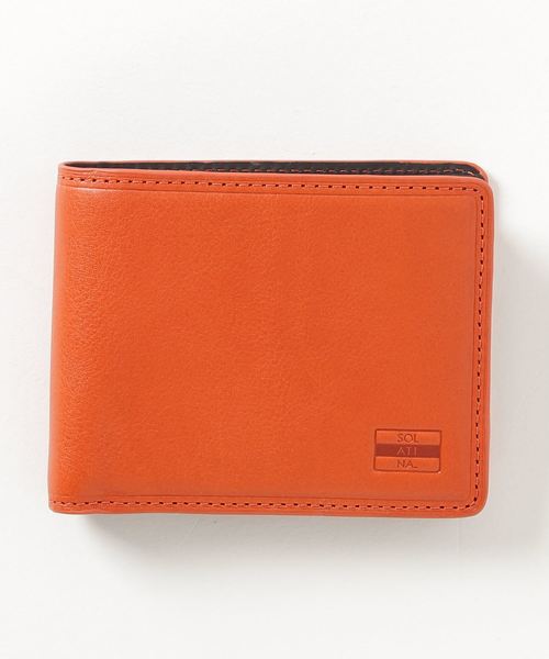 SOLATINA（ソラチナ）の「Italianレザーウォレット 二つ折り（財布・メンズ・ブラック/ブルー/イエロー/オレンジ・ONE SIZE）」の4枚目の写真