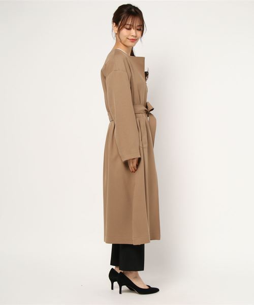 極美品✨ スリック コート L リバーシブル ブラウン ステン
