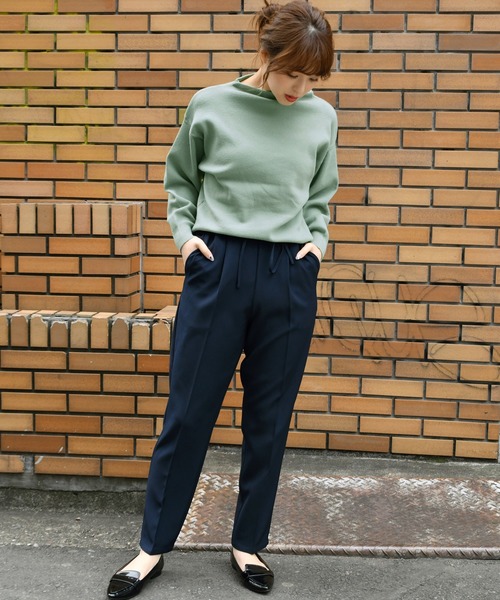 Ambre Neige（アンブルネージュ）の「ボトルネックシンプルニット/春の新作／春ニット／【WEB/EC限定商品】（ニット/セーター・レディース・ライトグリーン/その他/キャメル/ライトベージュ・FREE）」の16枚目の写真