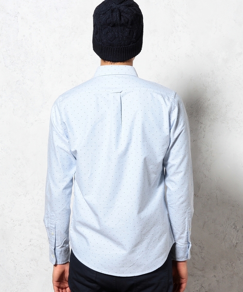 green label relaxing（グリーンレーベルリラクシング）の「◎40//OX DOT/PT BD-R ① シャツ ◆（シャツ/ブラウス・メンズ・ホワイト/ロイヤルブルー・LARGE/SMALL/MEDIUM/X-LARGE）」の10枚目の写真