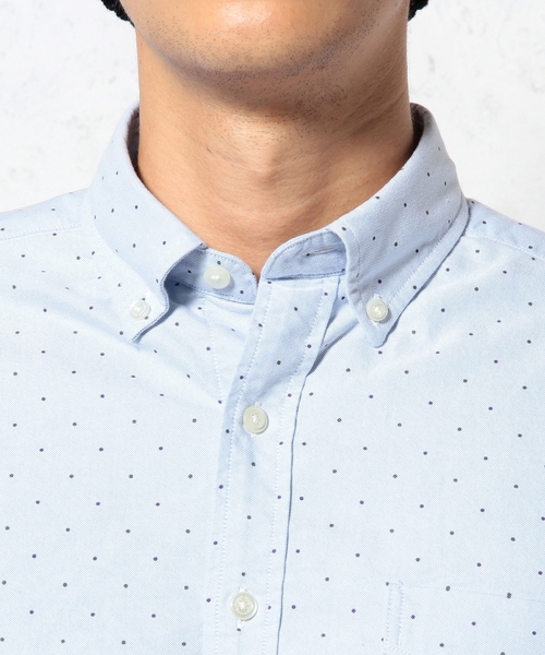 green label relaxing（グリーンレーベルリラクシング）の「◎40//OX DOT/PT BD-R ① シャツ ◆（シャツ/ブラウス・メンズ・ホワイト/ロイヤルブルー・LARGE/SMALL/MEDIUM/X-LARGE）」の11枚目の写真