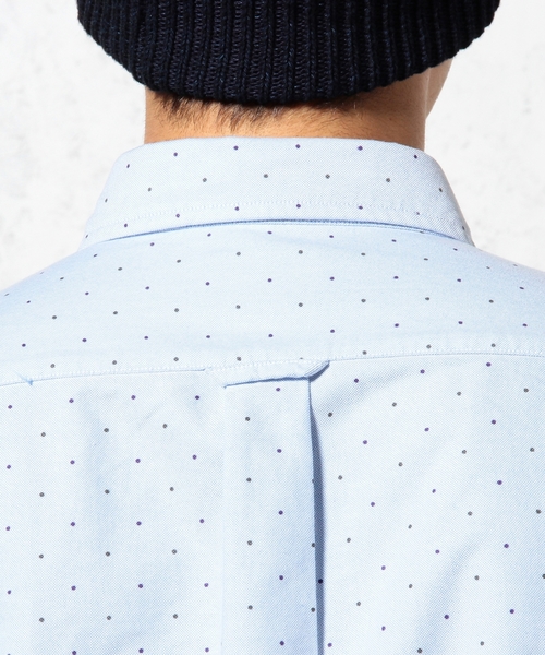 green label relaxing（グリーンレーベルリラクシング）の「◎40//OX DOT/PT BD-R ① シャツ ◆（シャツ/ブラウス・メンズ・ホワイト/ロイヤルブルー・LARGE/SMALL/MEDIUM/X-LARGE）」の12枚目の写真