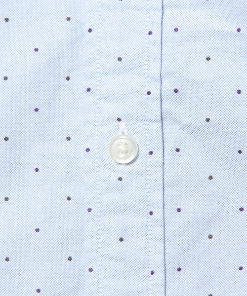 green label relaxing（グリーンレーベルリラクシング）の「◎40//OX DOT/PT BD-R ① シャツ ◆（シャツ/ブラウス・メンズ・ホワイト/ロイヤルブルー・LARGE/SMALL/MEDIUM/X-LARGE）」の6枚目の写真