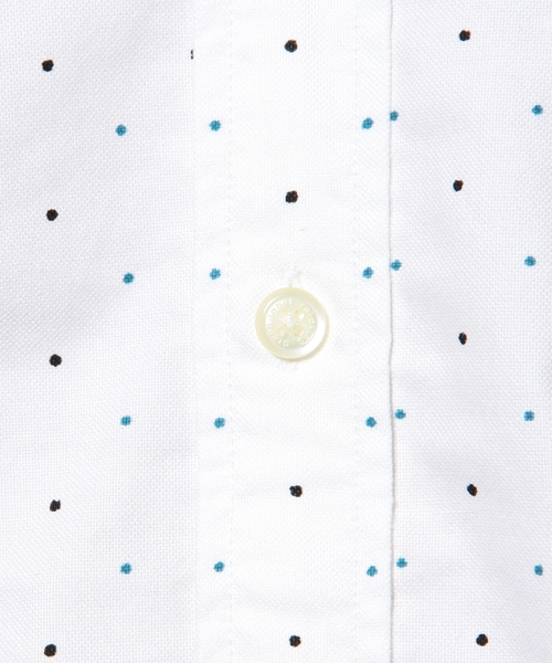 green label relaxing（グリーンレーベルリラクシング）の「◎40//OX DOT/PT BD-R ① シャツ ◆（シャツ/ブラウス・メンズ・ホワイト/ロイヤルブルー・LARGE/SMALL/MEDIUM/X-LARGE）」の7枚目の写真