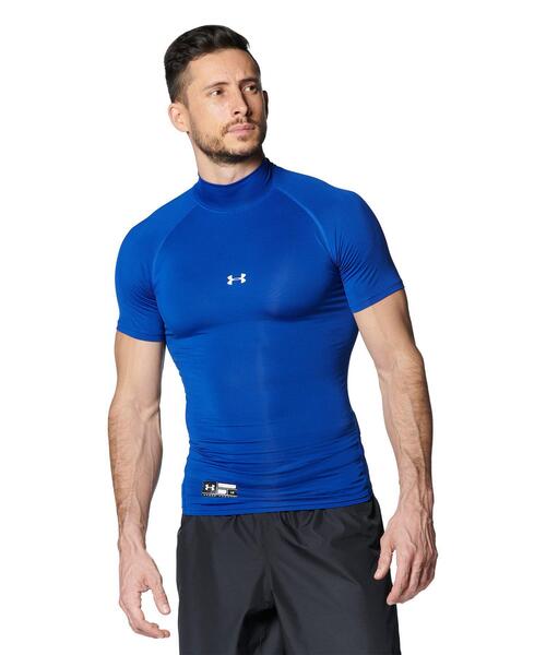 UNDER ARMOUR（アンダーアーマー）の「UAヒートギアアーマー コンプレッション ショートスリーブ モック シャツ（ベースボール/メンズ）（Tシャツ/カットソー・メンズ・ブルー/ネイビー/レッド/ホワイト/ブラック・SM/LG/MD/XXL/3XL/XL）」の4枚目の写真