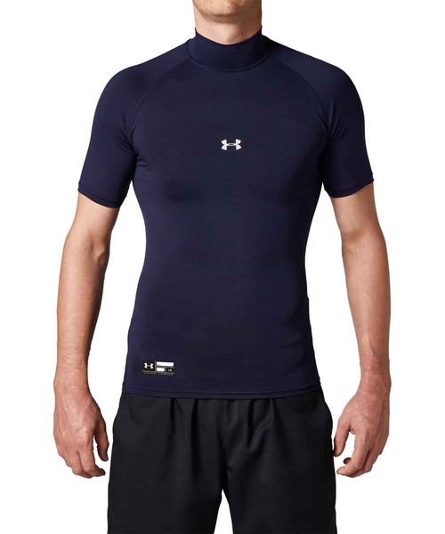 UNDER ARMOUR（アンダーアーマー）の「UAヒートギアアーマー コンプレッション ショートスリーブ モック シャツ（ベースボール/メンズ）（Tシャツ/カットソー・メンズ・ブルー/ネイビー/レッド/ホワイト/ブラック・SM/LG/MD/XXL/3XL/XL）」の3枚目の写真